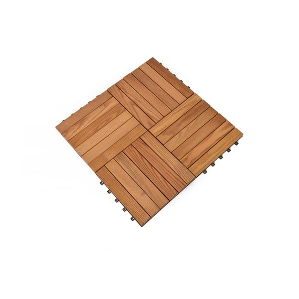 Płytki podłogowe z drewna jesionowego zestaw 6 szt. Rojaplast – Thermowood-image-1