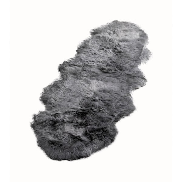 Szara skóra owcza Native Natural Double, 60x240 cm
