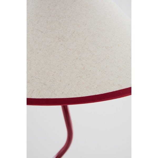 Czerwona/biała tekstylna lampa stojąca ze ściemniaczem (wysokość 148 cm) Juliet – Jotex-image-4