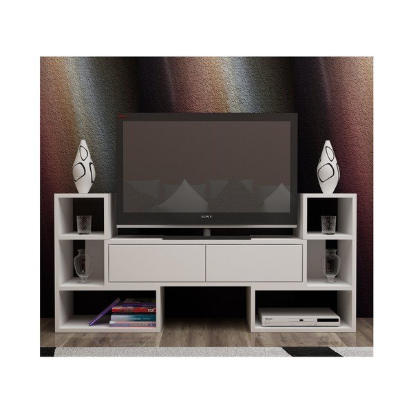 Biały stolik pod TV Mobito Design Sharp-image-2