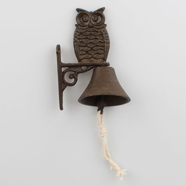 Żeliwny dzwonek ścienny Dakls Bubo