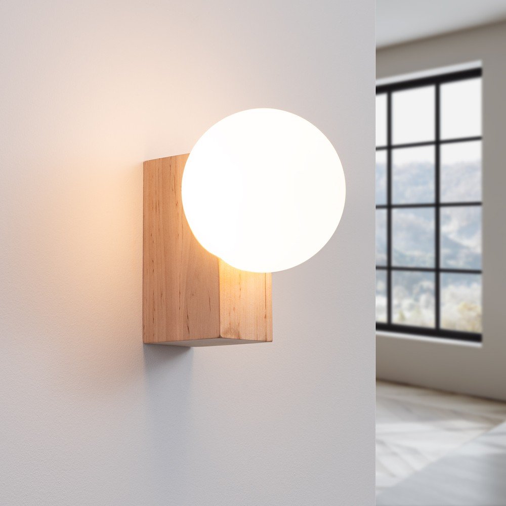 Biało-naturalny kinkiet ø 12 cm Solum – Sollux (zdjęcie 9)