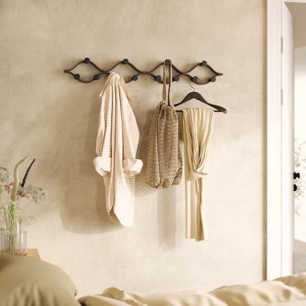 Wieszak ścienny z litego drewna kauczukowego Montage – Umbra-image-3