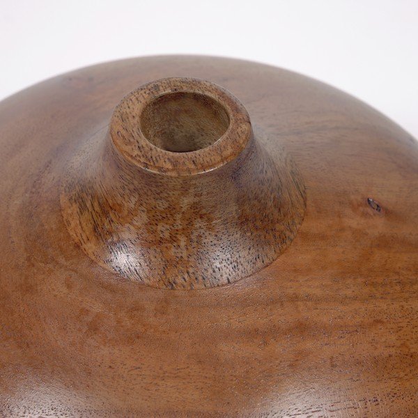 Naturalny wazon z drewna akacji Kave Home Tyara, wys. 10 cm-image-2
