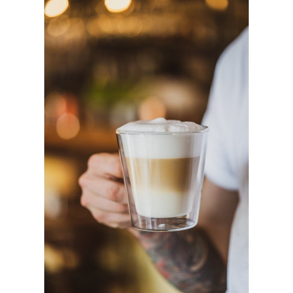Szklane kubki zestaw 2 szt. do cappuccino/z podwójną ścianką 350 ml – Vialli Design (zdjęcie 3)