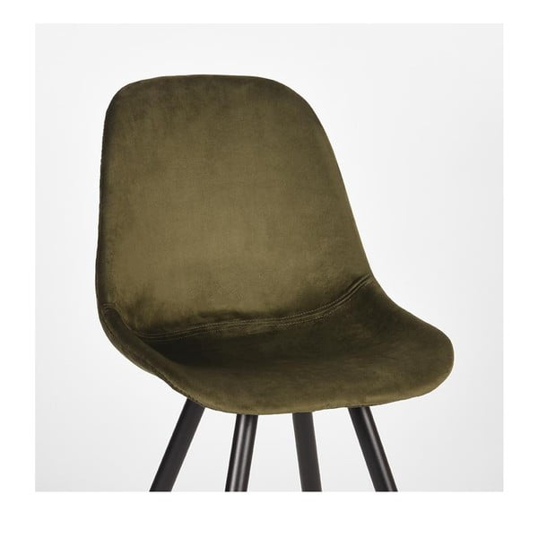 Aksamitne krzesła w kolorze khaki zestaw 2 szt. Capri  – LABEL51-image-4