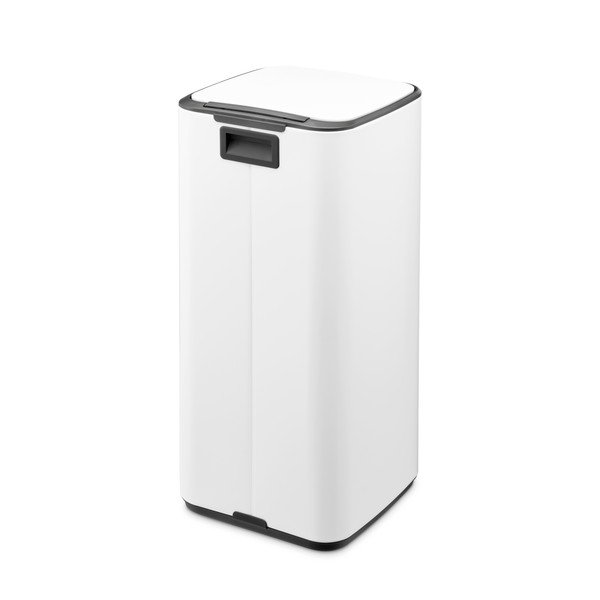 Biały stalowy kosz na śmieci z pedałem 30 l Bo – Brabantia-image-3
