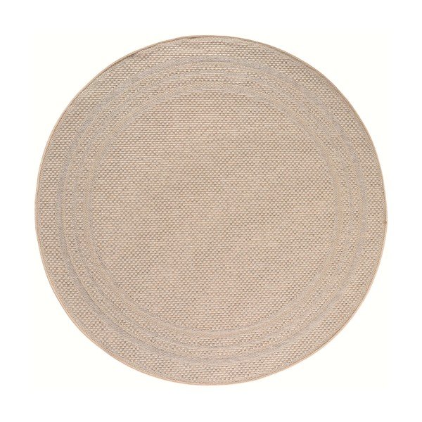 Beżowy okrągły dywan odpowiedni na zewnątrz ø 80 cm Desert 1304 – Ayyildiz Carpets