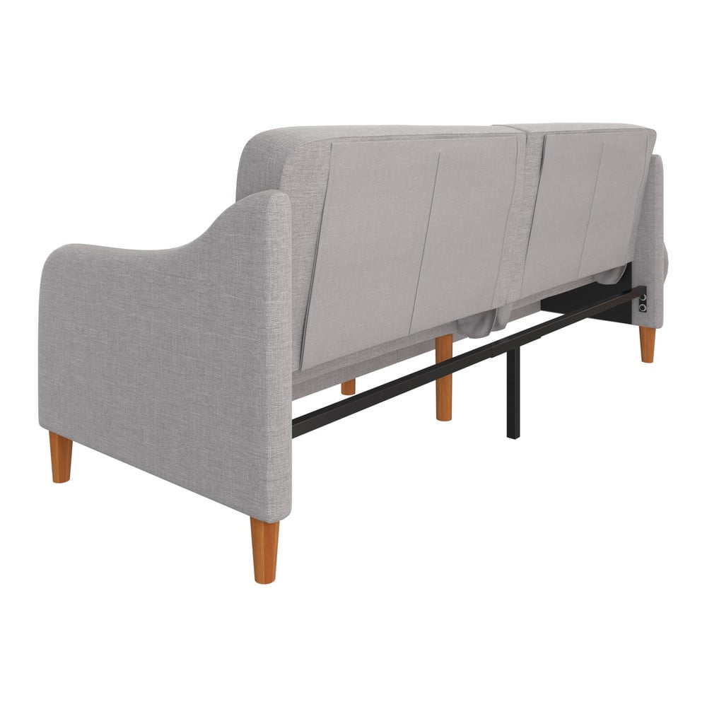 Jasnoszara sofa rozkładana 196 cm Jasper – Støraa (zdjęcie 8)