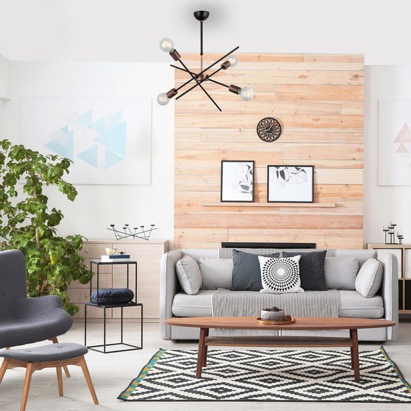 Lampa wisząca z 4 żarówkami Homemania Decor Gera-image-1