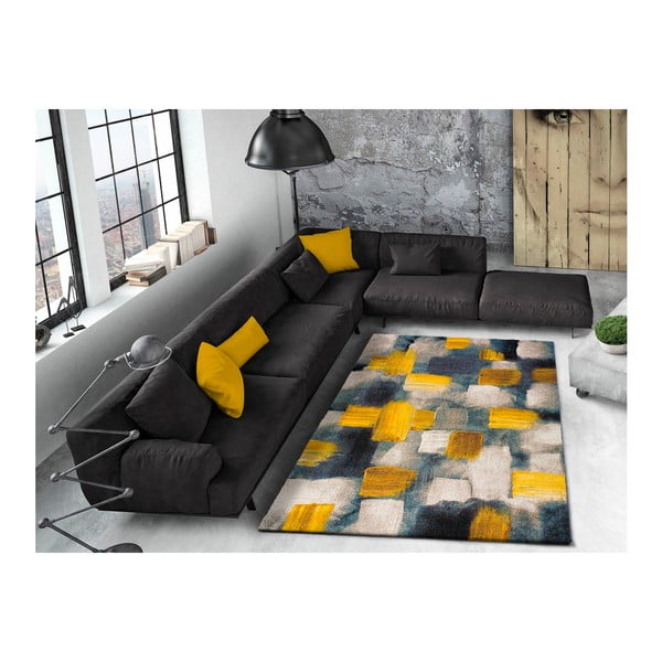 Niebiesko-żółty dywan Universal Lienzo, 120x170 cm-image-1