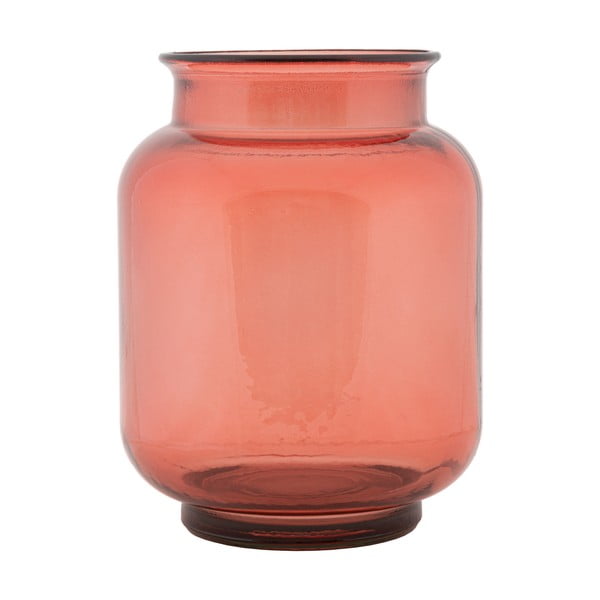 Różowy wazon ze szkła z recyklingu Mauro Ferretti Florero