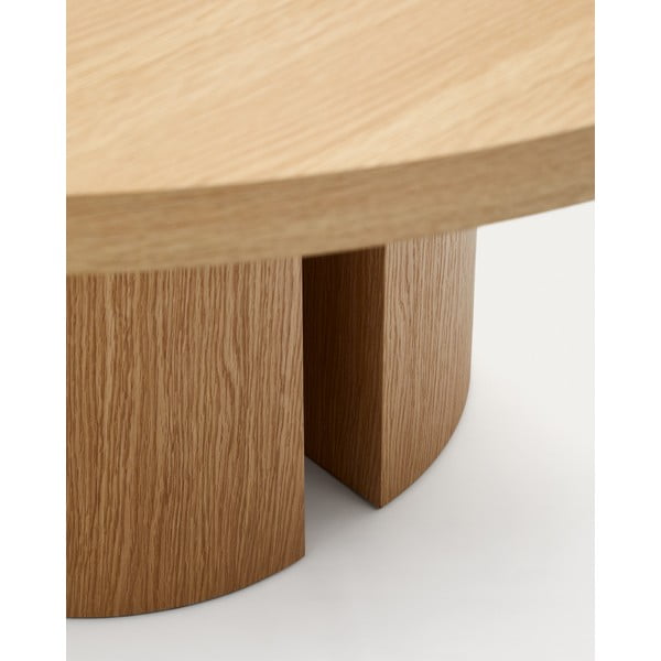 Okrągły stół w dekorze dębu ø 150 cm Nealy – Kave Home-image-1