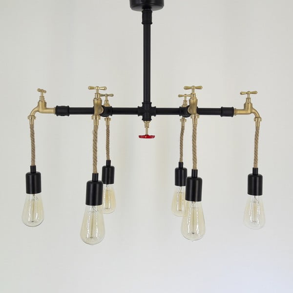 Lampa wisząca z 6 żarówkami Cesme-image-1