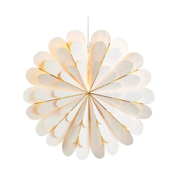 Biała dekoracja świetlna ze świątecznym motywem ø 45 cm Marigold – Markslöjd