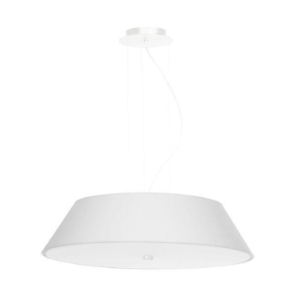Biała lampa wisząca ze szklanym kloszem ø 60 cm Hektor – Nice Lamps