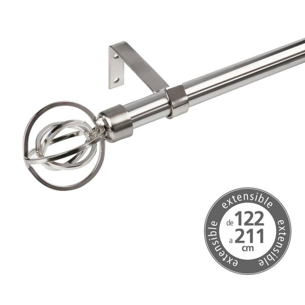 Metalowy regulowany karnisz 122 - 211 cm – Casa Selección-image-1