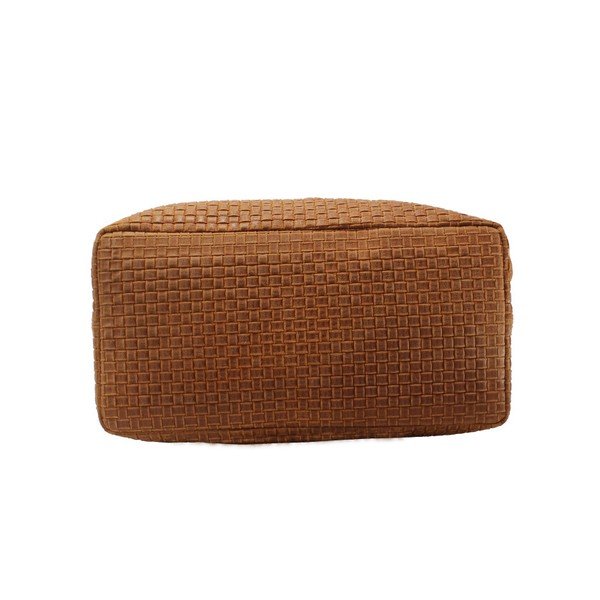 Karmelowa torebka skórzana Chicca Borse Tessa-image-4