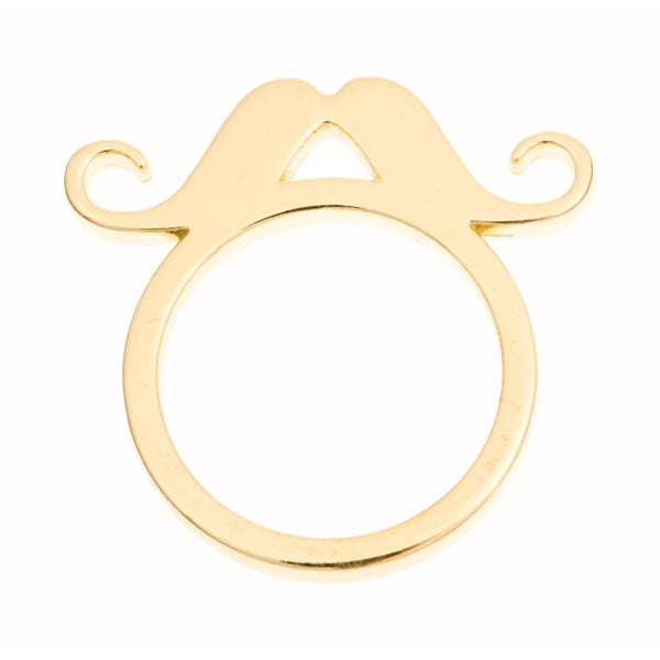 Pierścionek Gold Moustache