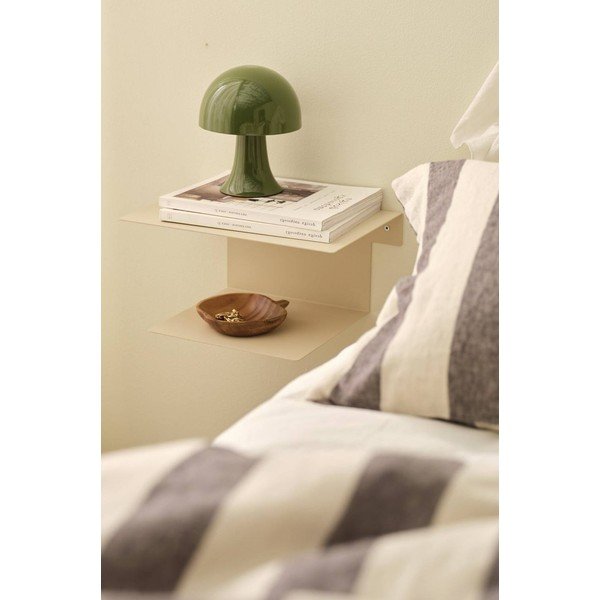 Beżowa stalowa szafka nocna wisząca/z półką Broom – Ellos Home-image-1