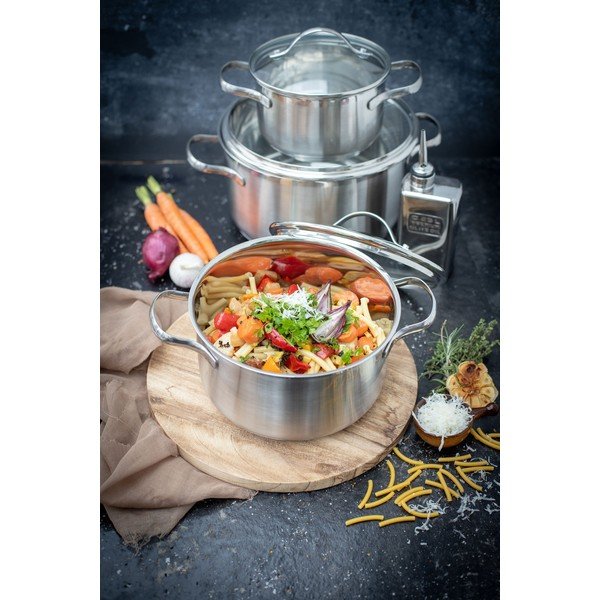 Zestaw garnków 9 szt. ze stali nierdzewnej Horizon – ELO-image-2