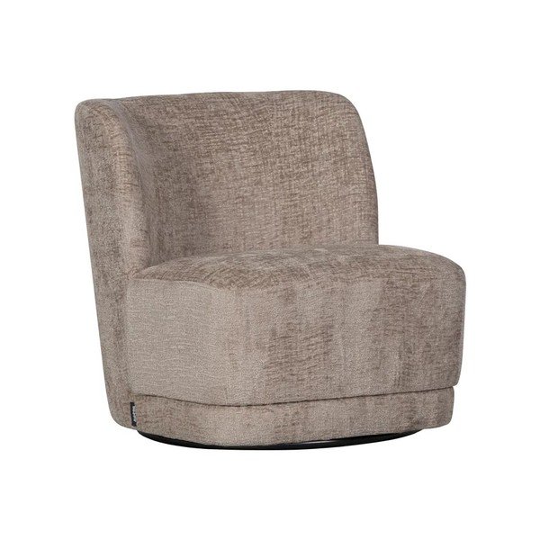 Jasnobrązowy aksamitny fotel Atty – WOOOD