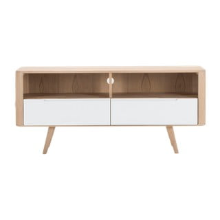 Dębowa szafka pod TV Gazzda Ena Three, 135x42x60 cm