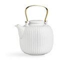 Biały porcelanowy dzbanek do herbaty Kähler Design Hammershoi, 1,2 l