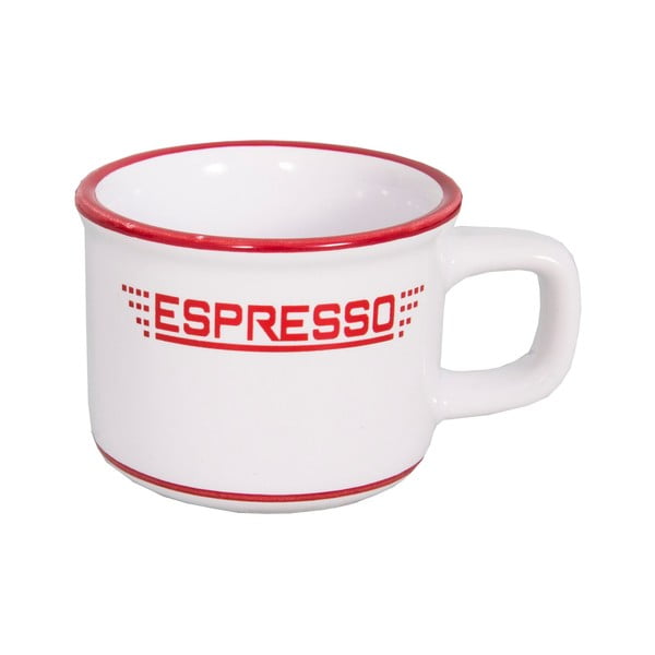 Biały ceramiczny kubek na espresso 100 ml – Antic Line