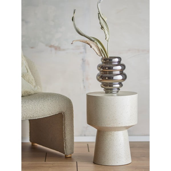 Szklany ręcznie wykonany wazon w kolorze srebra (wysokość 24 cm) Zorya – Bloomingville-image-1