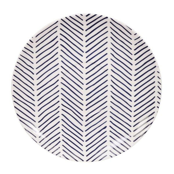Jasnoniebieski spodek porcelanowy Tokyo Design Studio Bleu de'Nîmes Asahi, ⌀ 16,5 cm