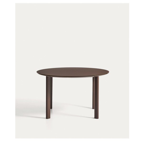 Okrągły stół ogrodowy ze szklanym blatem ø 120 cm Erice – Kave Home-image-4