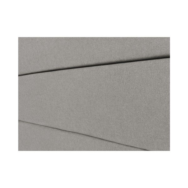 Jasnoszary zagłówek łóżka Mazzini Sofas Pesaro, 160x120 cm-image-3