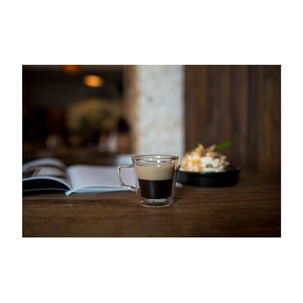 Szklane kubki na espresso/z podwójną ścianką zestaw 2 szt. 80 ml Diva – Vialli Design-image-2