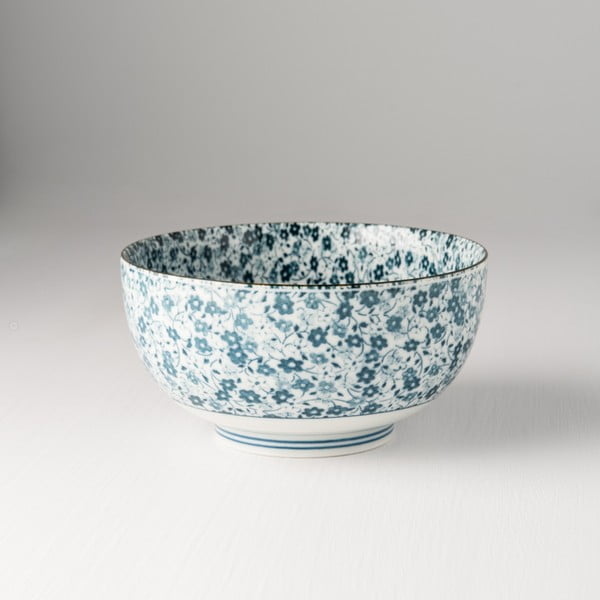 Niebiesko-biała miska z ceramiki Made In Japan Blue Daisy, ⌀ 16 cm