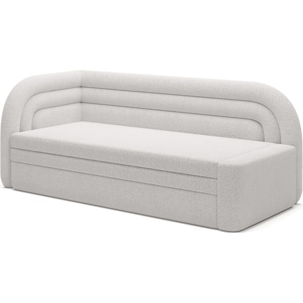 Kremowa rozkładana/ze schowkiem sofa z materiału bouclé lewostronna 223 cm Fabillo – ELTAP-image-2