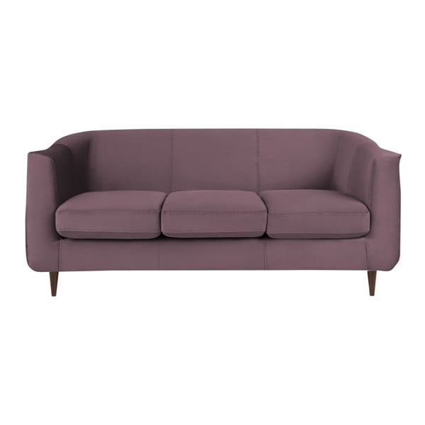 Fioletowa aksamitna sofa Kooko Home Glam, 175 cm