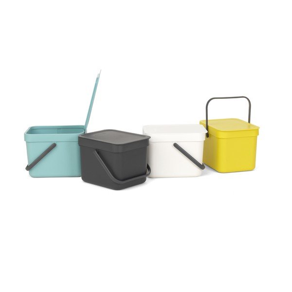 Szary kosz Brabantia Sort & Go, 6 l-image-1