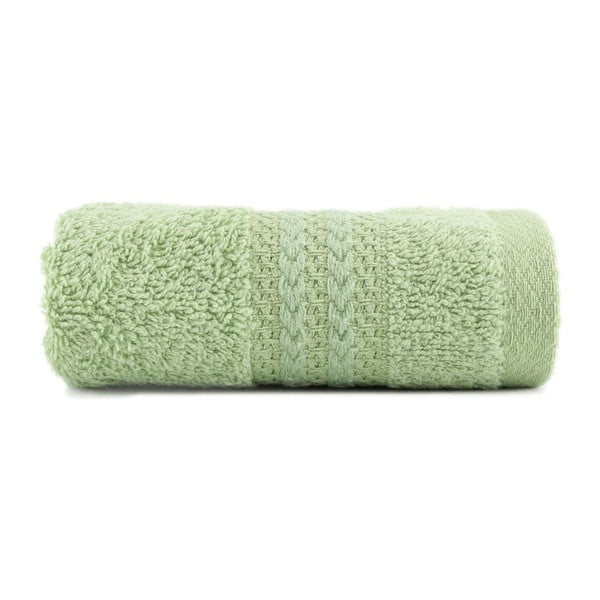Zielony ręcznik z czystej bawełny Foutastic, 30x50 cm