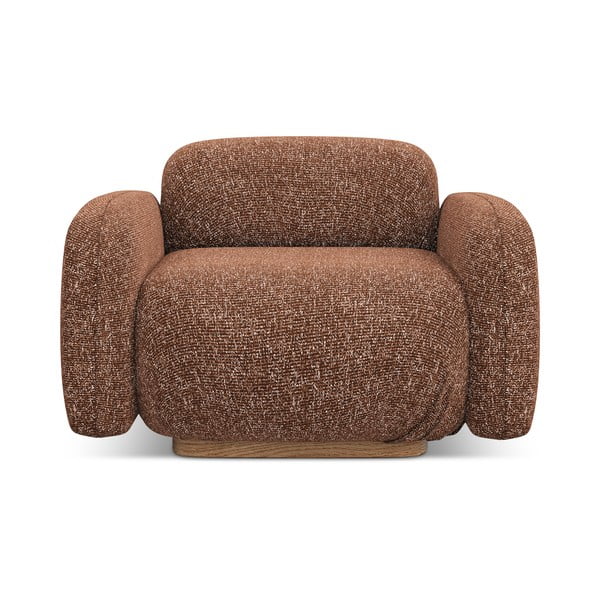 Pomarańczowy/brązowy fotel Ailani – Makamii-image-2