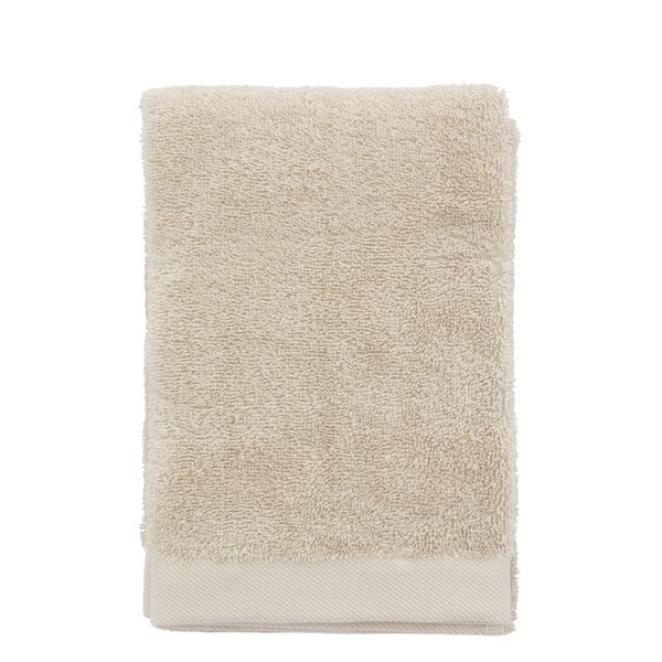 Beżowy bawełniany ręcznik frotte 50x100 cm Comfort – Södahl