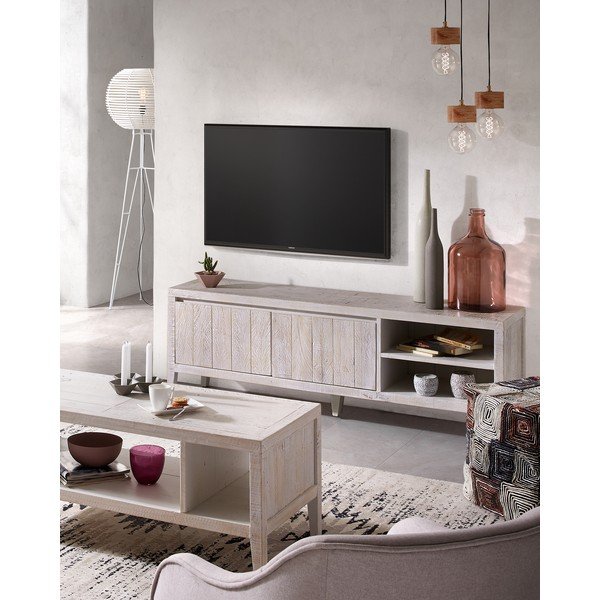 Biała szafka pod TV Kave Home Woody-image-4