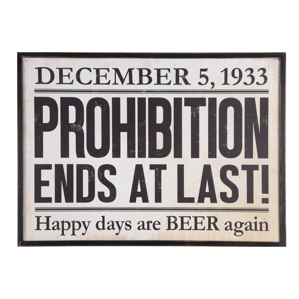 Tabliczka Novita Prohibition