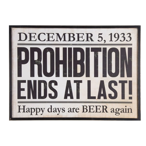 Tabliczka Novita Prohibition