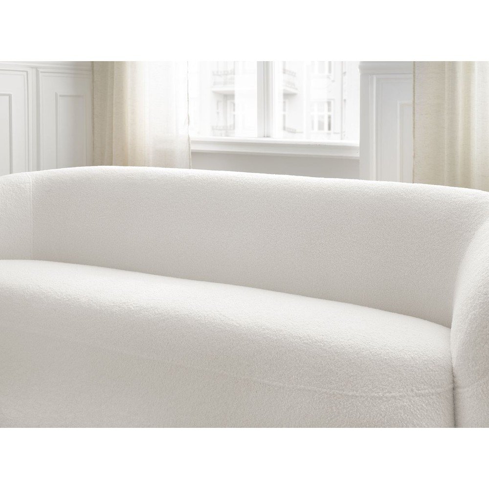 Biała sofa z materiału bouclé 193 cm Elina – Bobochic Paris (zdjęcie 2)