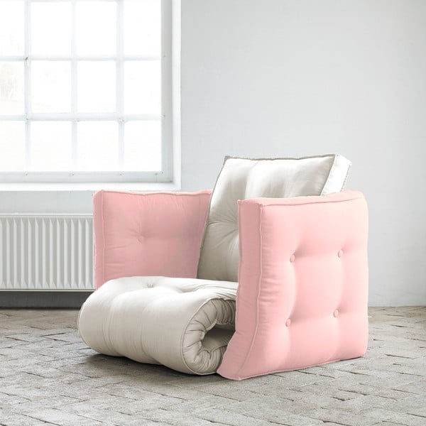 Fotel rozkładany Karup Dice Vision/Pink Peonie