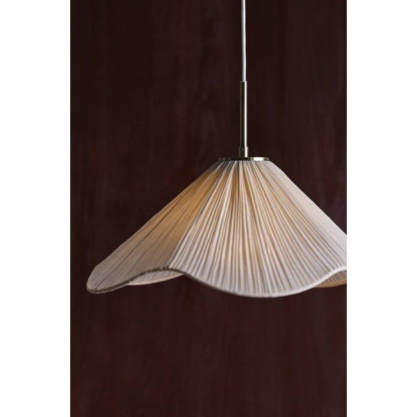 Kremowa tekstylna lampa wisząca ø 50 cm Lunaria – Jotex-image-1