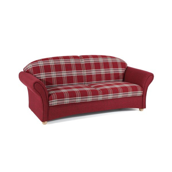 Czerwona sofa w kratkę Max Winzer Corona, 202 cm-image-3