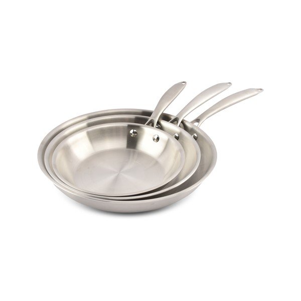 Patelnie zestaw 3 szt. ze stali nierdzewnej ø 29,5 cm Blaze – Salt&Pepper