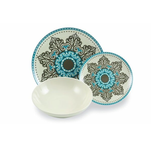 Porcelanowo-kamionkowy zestaw talerzy 18 szt. Cala Jondal – VDE Tivoli 1996-image-2